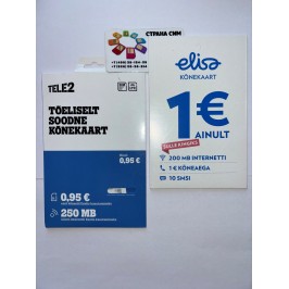 Эстония - Elisa, Tele2